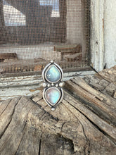 Load image into Gallery viewer, Inner Peace Labradorite Teardrop Ring