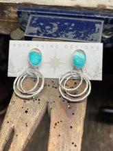 Load image into Gallery viewer, First to Dance - Turquoise Earrings
