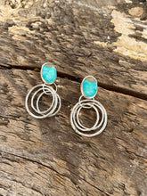 Load image into Gallery viewer, First to Dance - Turquoise Earrings
