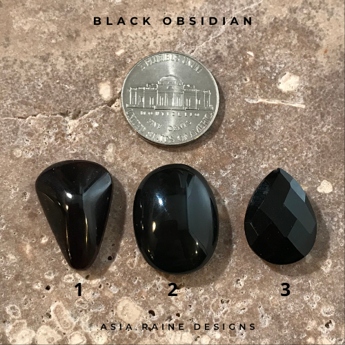 Black Obsidian Stones